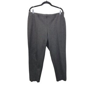 J.Jill Ponte Slim Leg Women's Petite L LP Pants Gray Stretch Pull-on